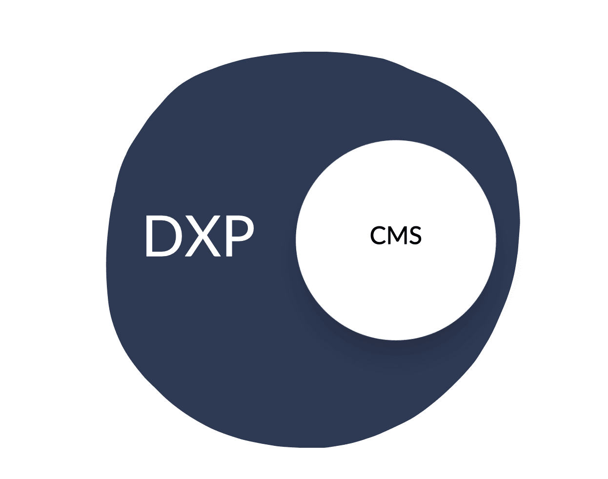 DXP-systeem en CMS, overeenkomsten en verschillen.