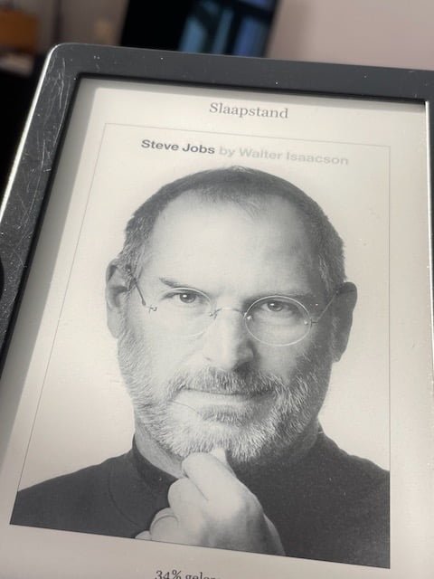 E-book van de Steve Jobs biografie door Walter Isaacson.